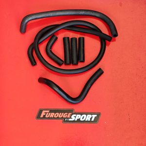 c4- 7 durites assistance d'air caoutchouc carbu-turbo+14 colliers